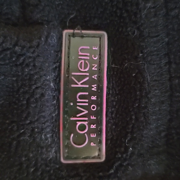 Calvin Klein Black Fleece Jacket Size Large - Picture 8 of 8